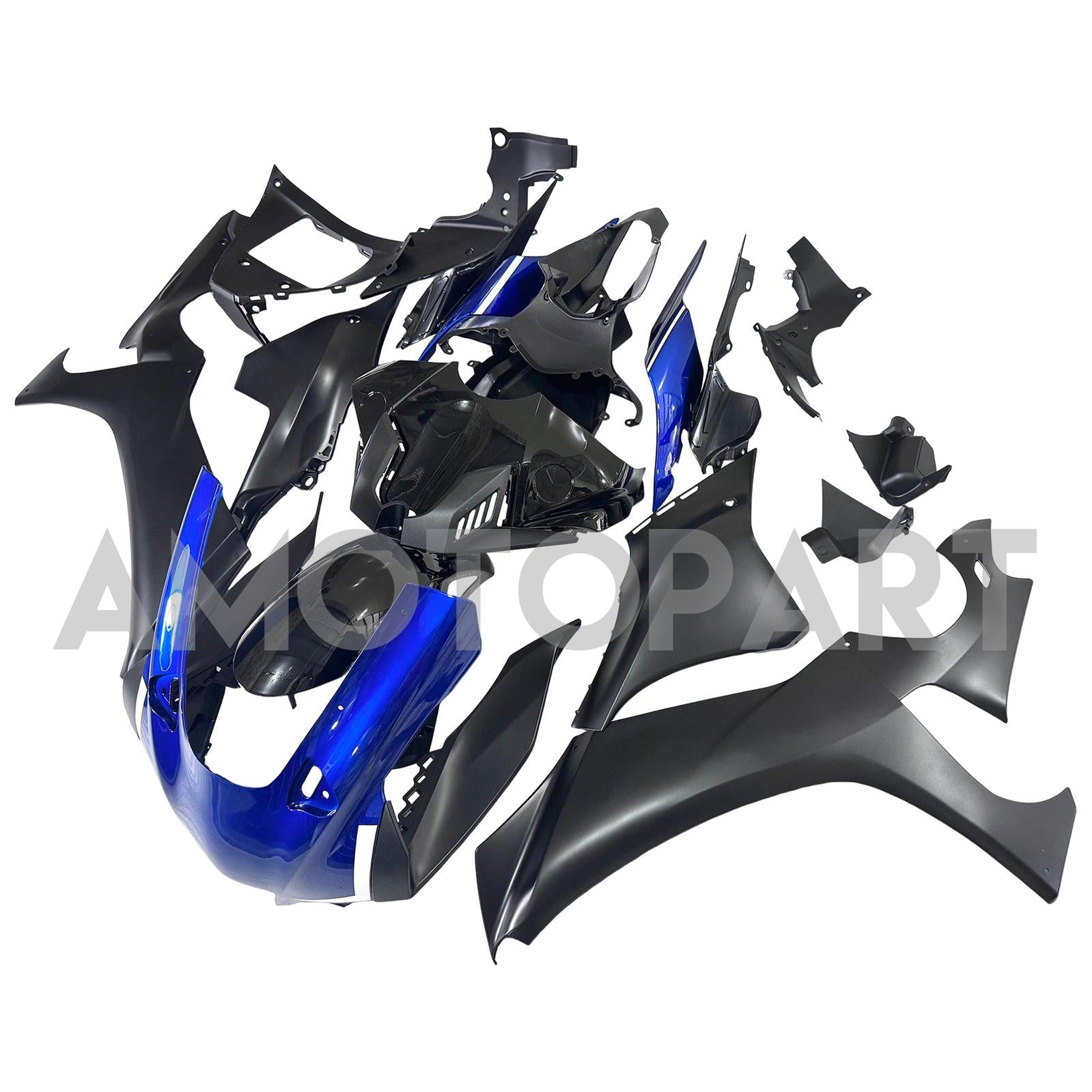 Amotopart Yamaha YZF R1 2020-2025 Blue&Black Style3 Fairing Kit
