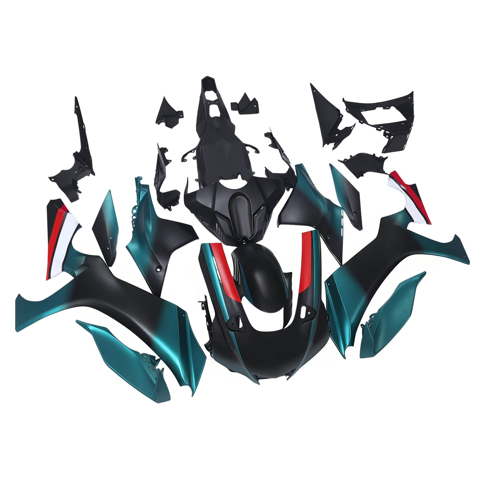 Amotopart 2020-2025 Yamaha YZF R1 Blue Green Fairing Kit