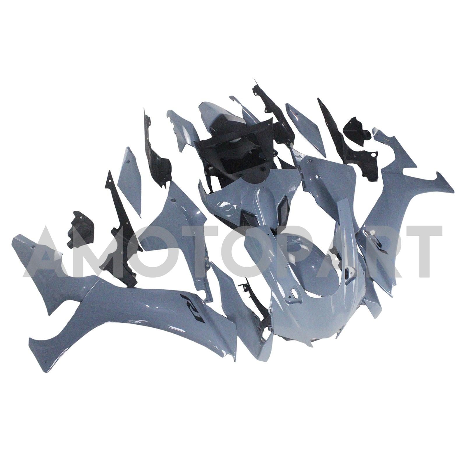Amotopart 2020-2025 Yamaha YZF R1 Glossy Grey Fairing Kit
