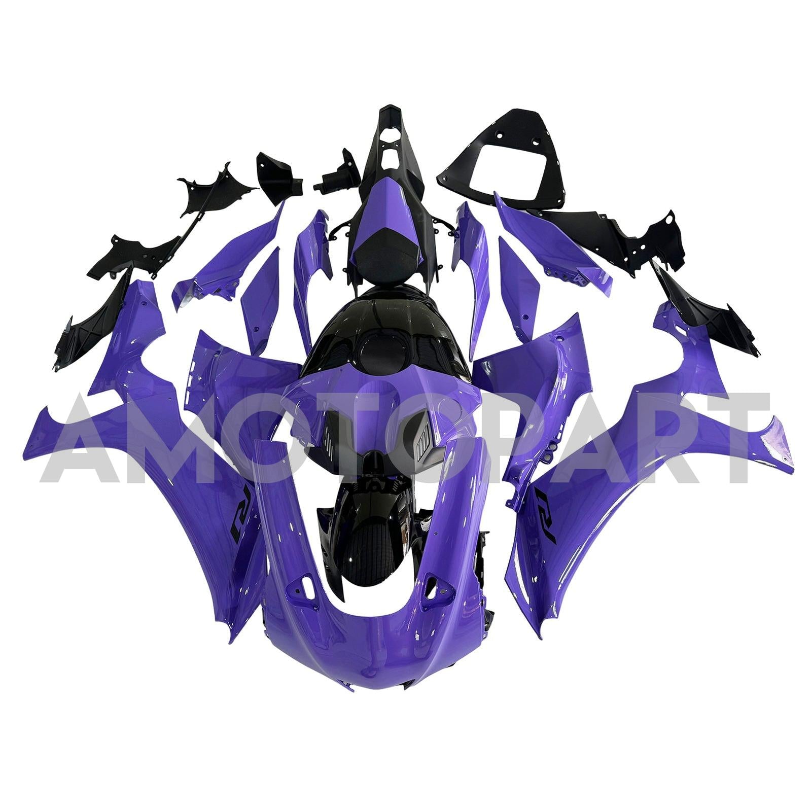 Amotopart Yamaha 2020-2025 YZF R1 Purple Fairing Kit