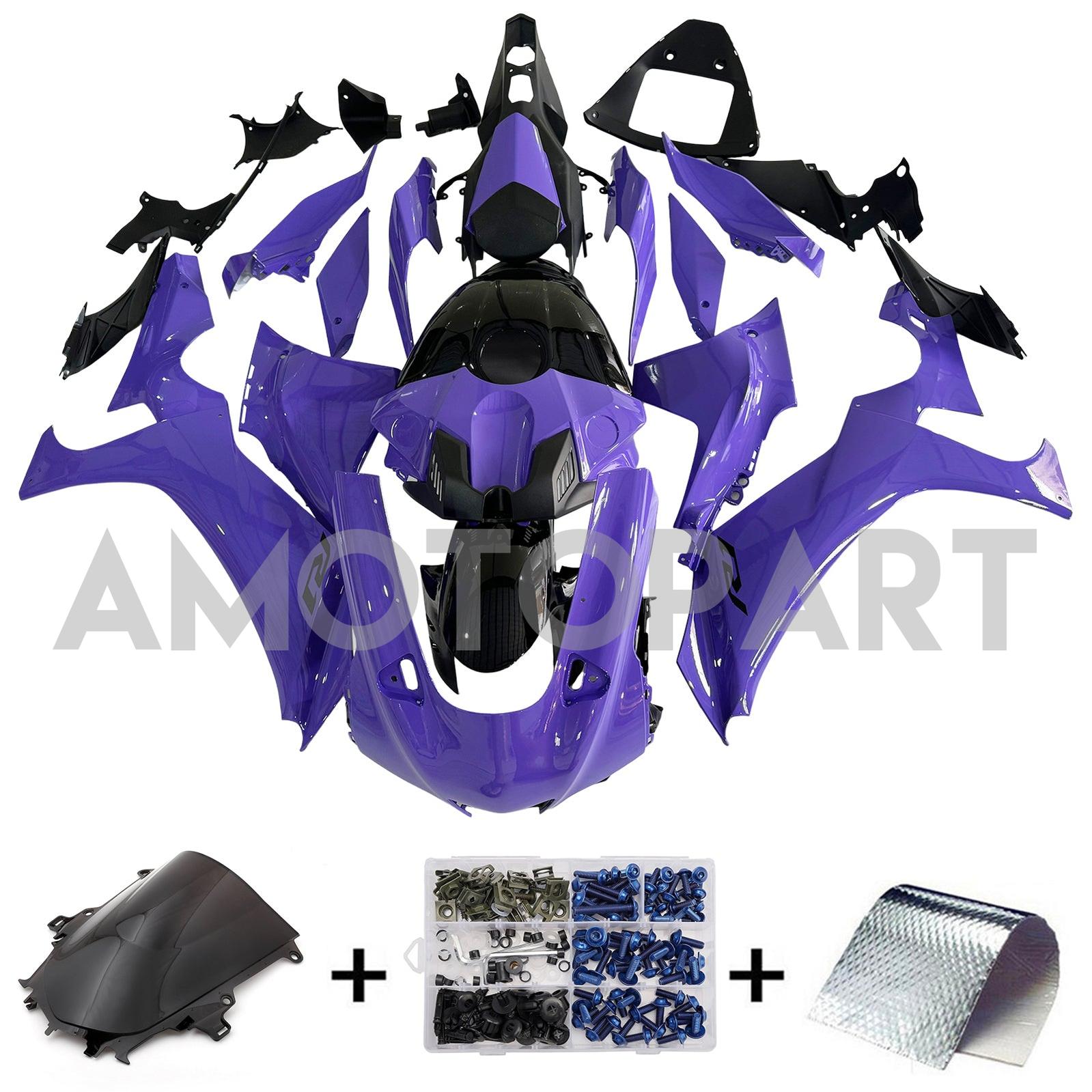 Amotopart Yamaha 2020–2025 YZF R1 Lila Verkleidungsset