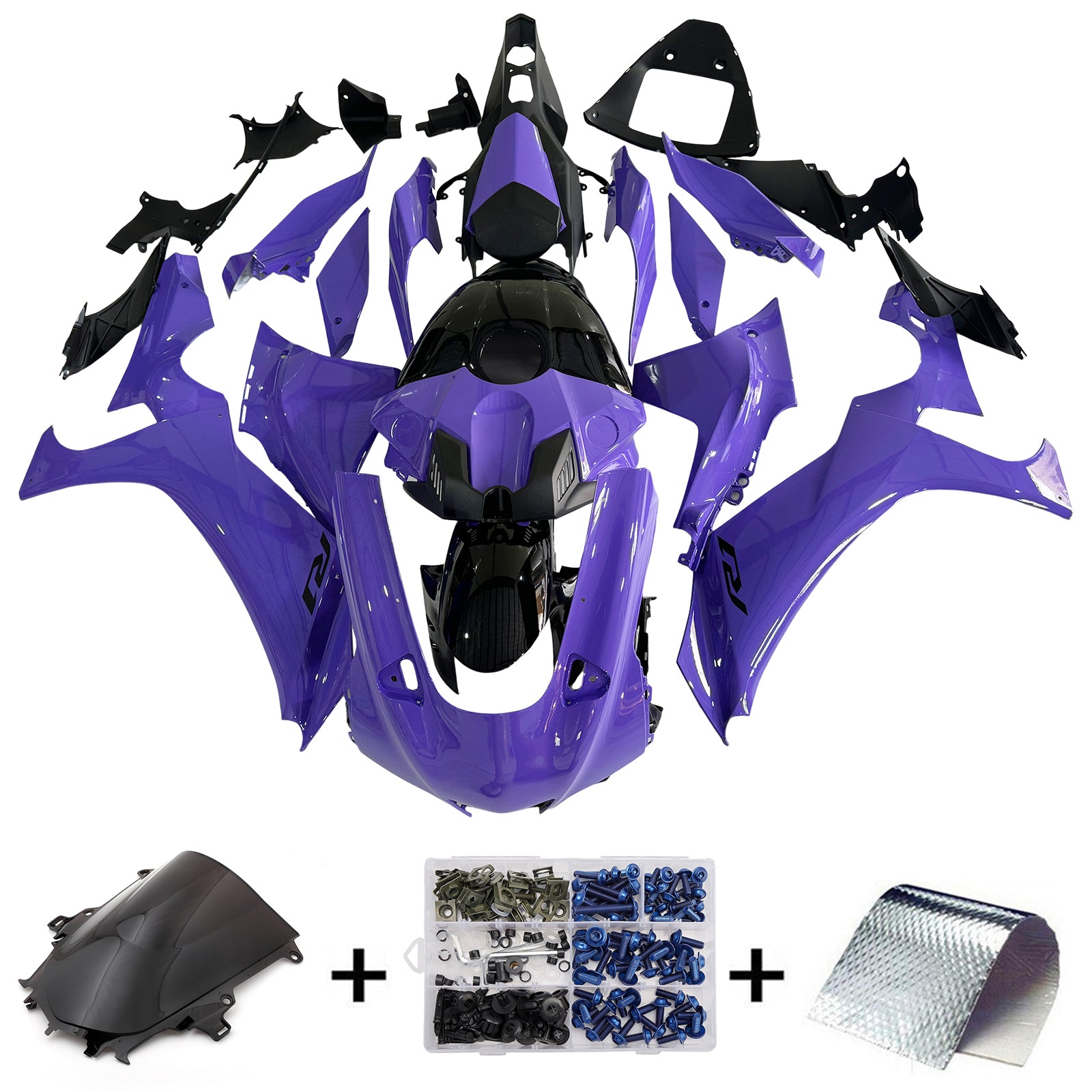 Kit carena viola Amotopart Yamaha 2020-2024 YZF R1