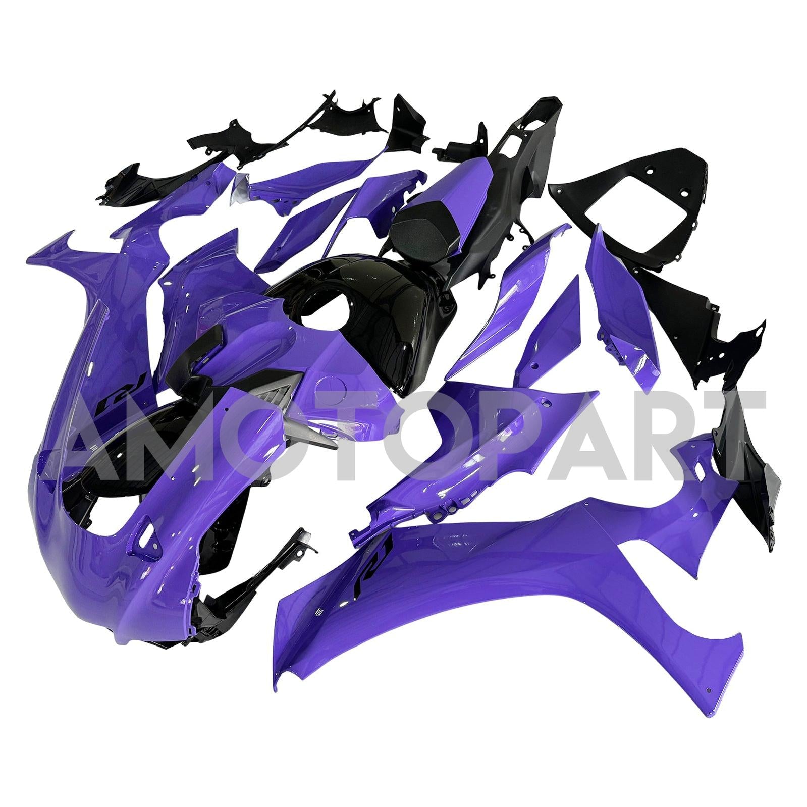 Amotopart Yamaha 2020–2025 YZF R1 Lila Verkleidungsset
