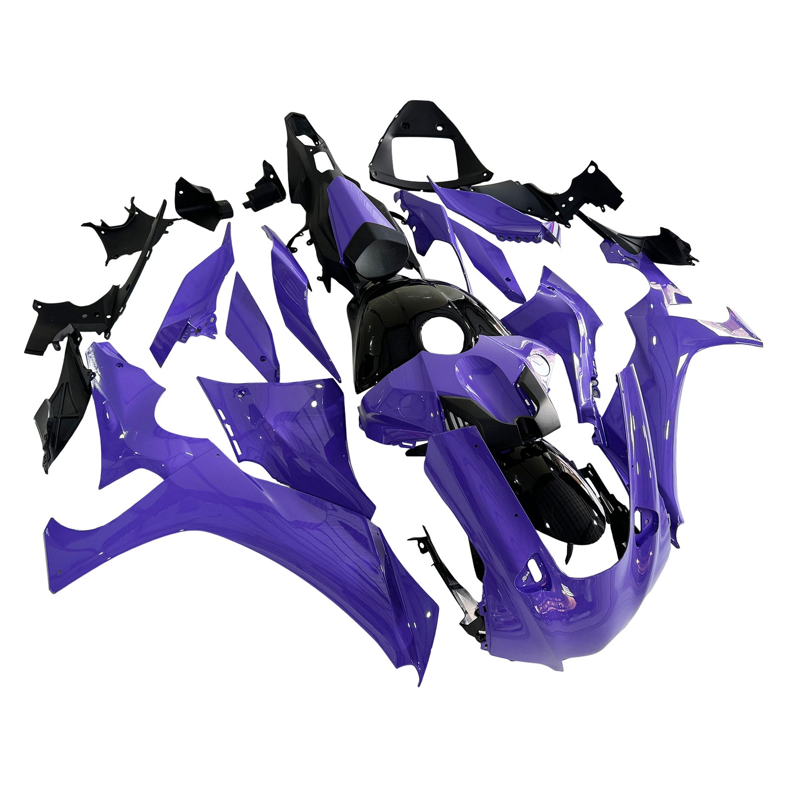 Amotopart Yamaha 2020-2024 YZF R1 Purple Fairing Kit