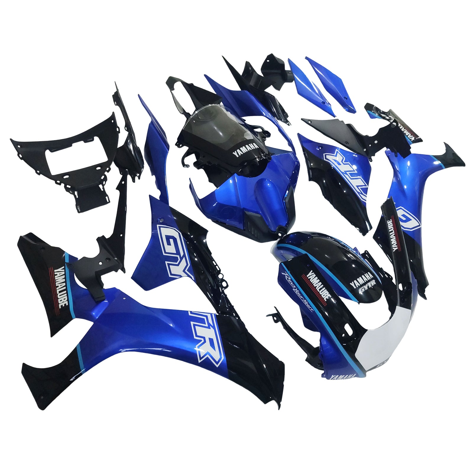 Amotopart Yamaha YZF R1 2020-2025 Blaues weißes Gytrverkaufskit