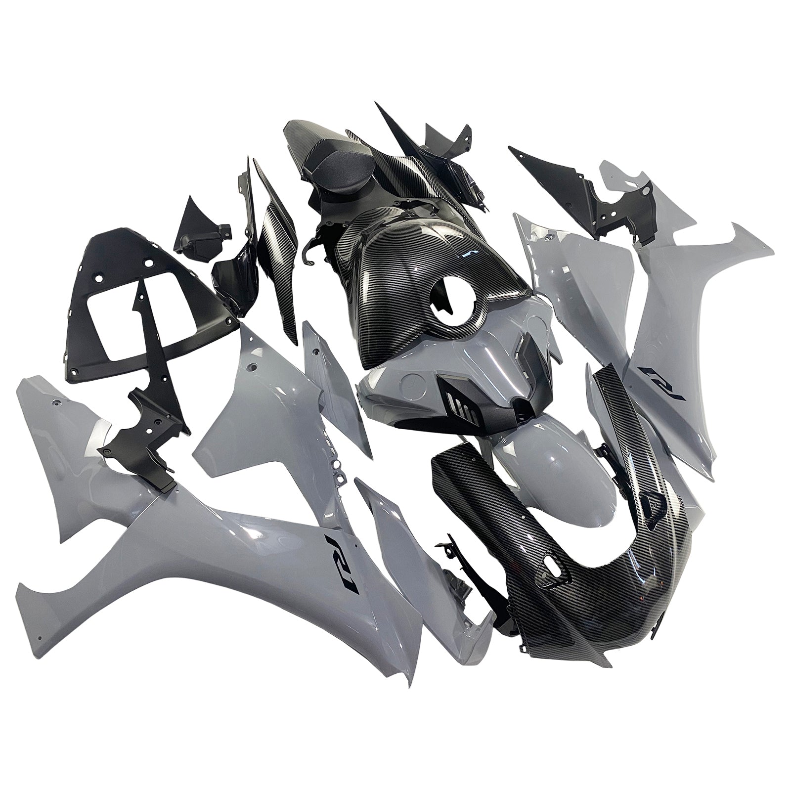 Amotopart 2020-2025 Yamaha YZF R1 Grey Fairing Kit