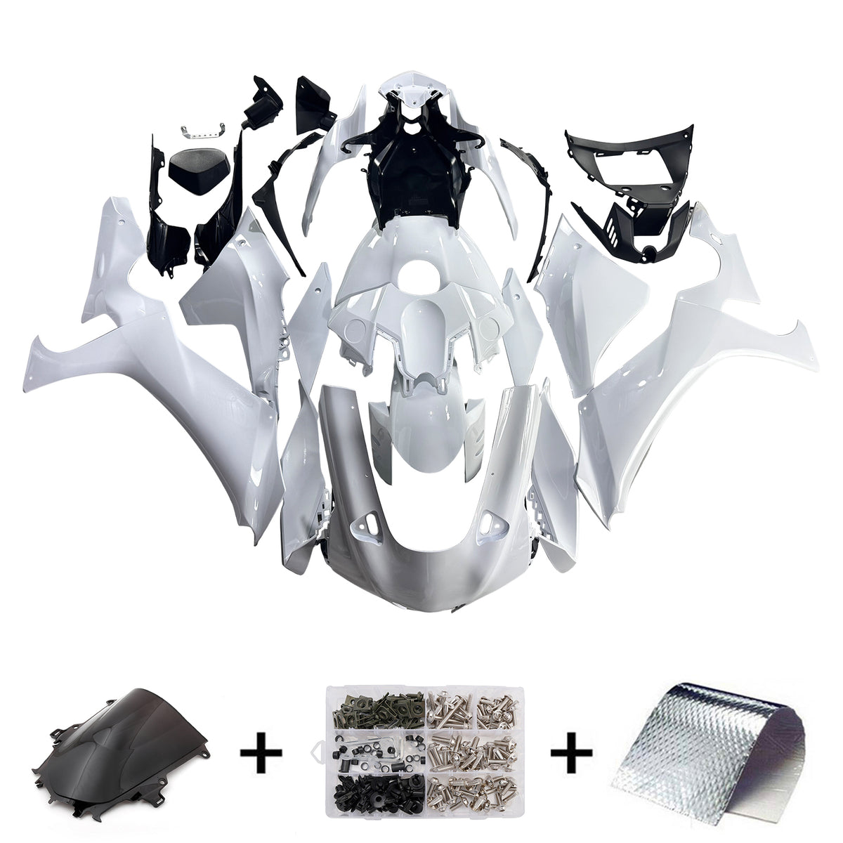Amotopart 2020-2026 ヤマハ YZF-R1 ホワイト フェアリングキット