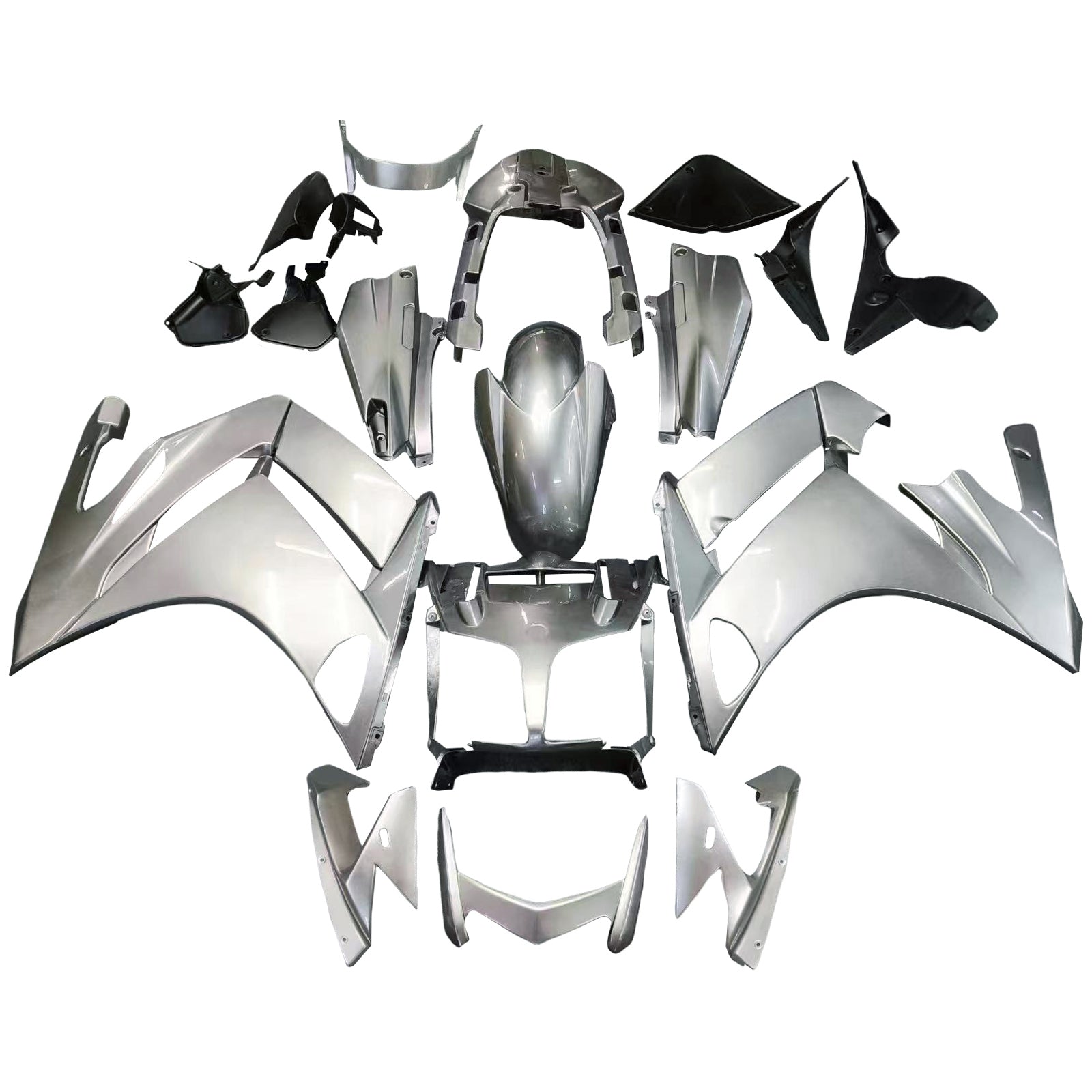 AMOTOPART YAMAHA FJR1300 2007-2011 Sliver&Grey FAIRING KIT