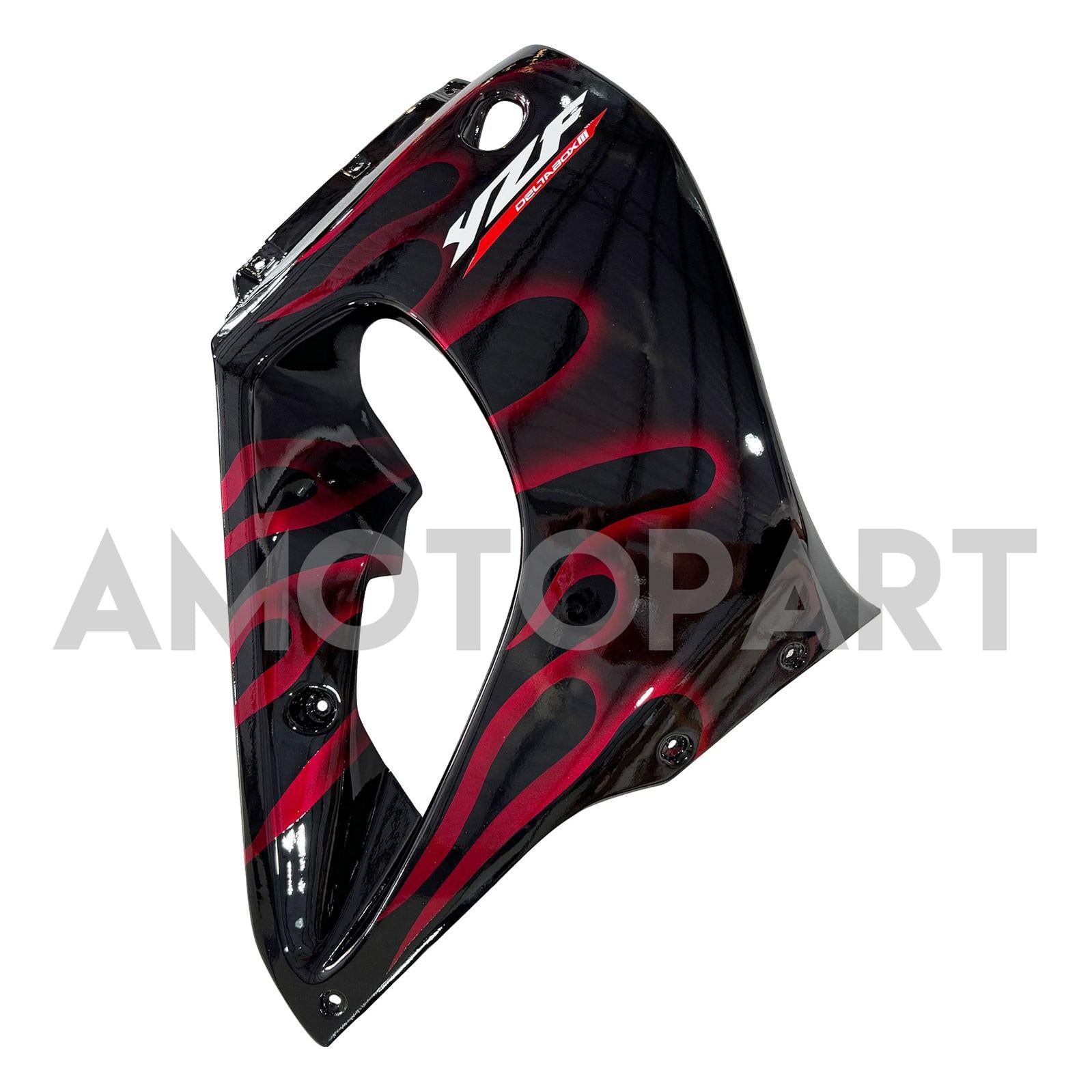 Amotopart 1997-2007 Yamaha YZF1000r Thunderace Fairing Red & Black Style4 Kit