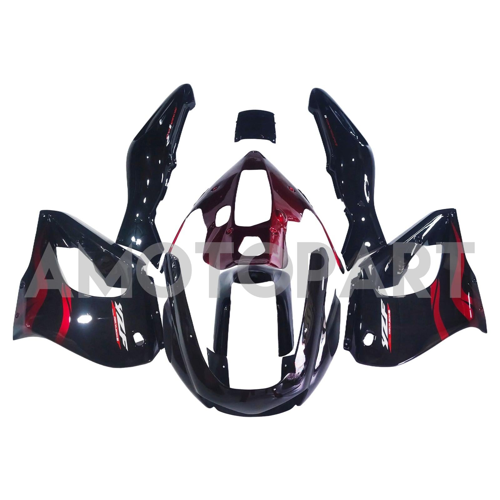 Amotopart 1997-2007 Yamaha YZF1000R Thunderace Fairing Red&Black Style2 Kit