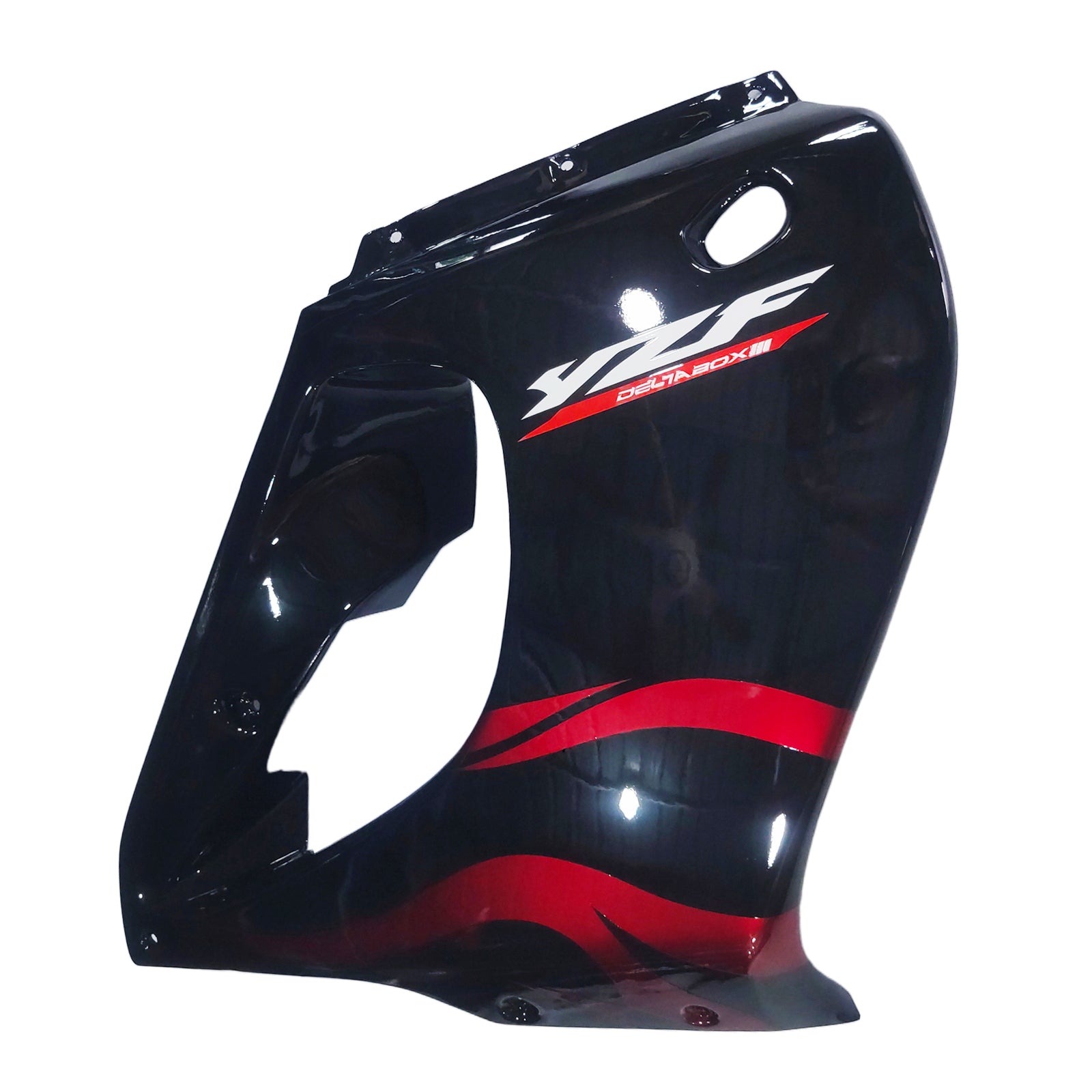 Carénage Amotopart pour Yamaha YZF1000R Thunderace 1997-2007, rouge&Kit Style2 noir