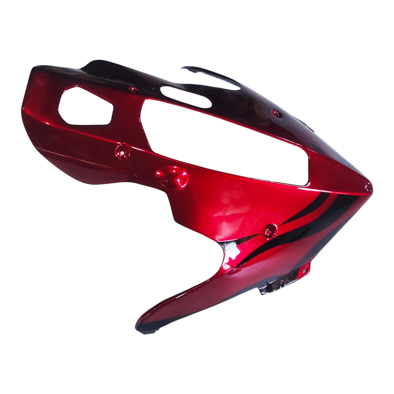 Carénage Amotopart pour Yamaha YZF1000R Thunderace 1997-2007, rouge&Kit Style2 noir