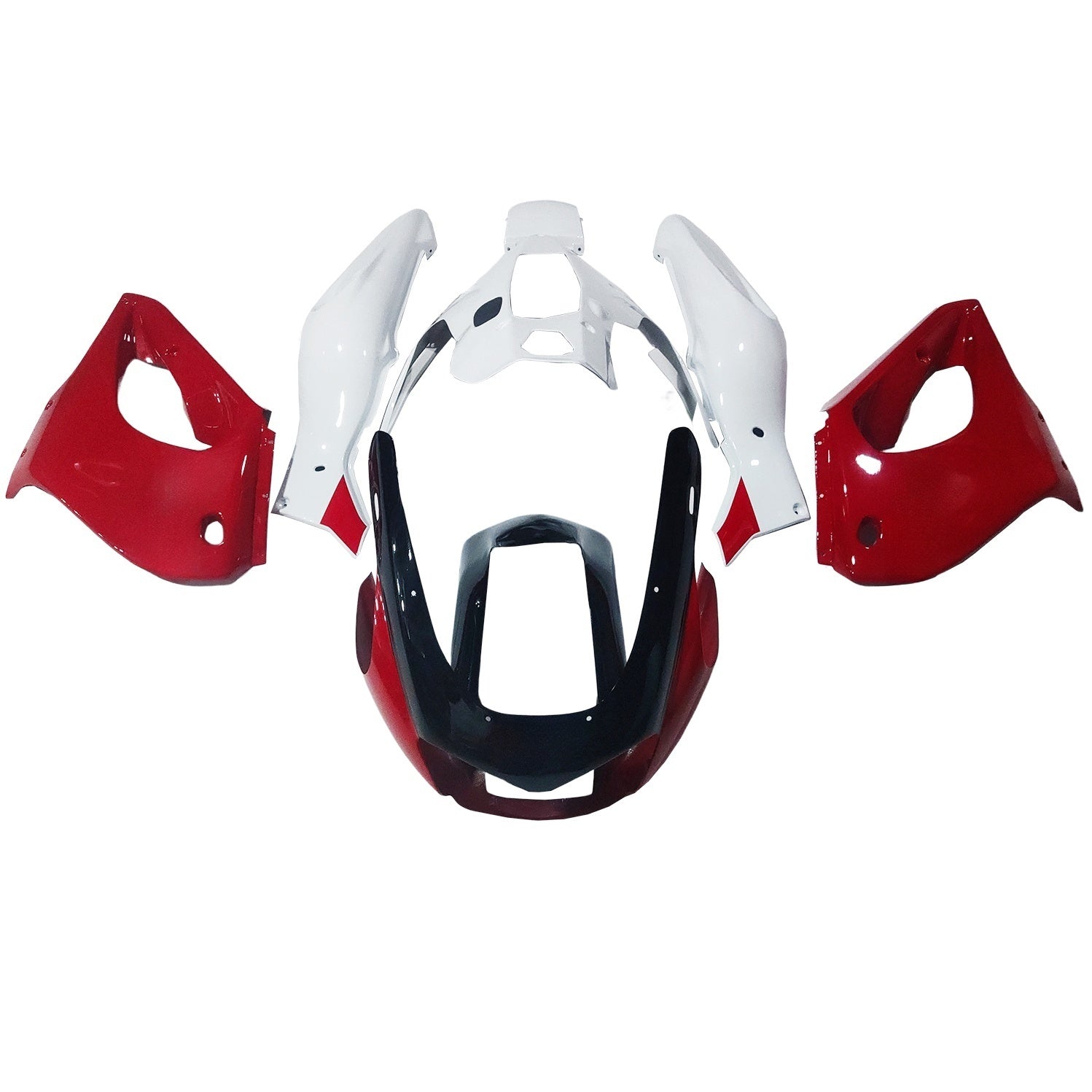 Amotopart 1997-2007 Yamaha YZF1000R Thunderace Fairing White&Red Kit
