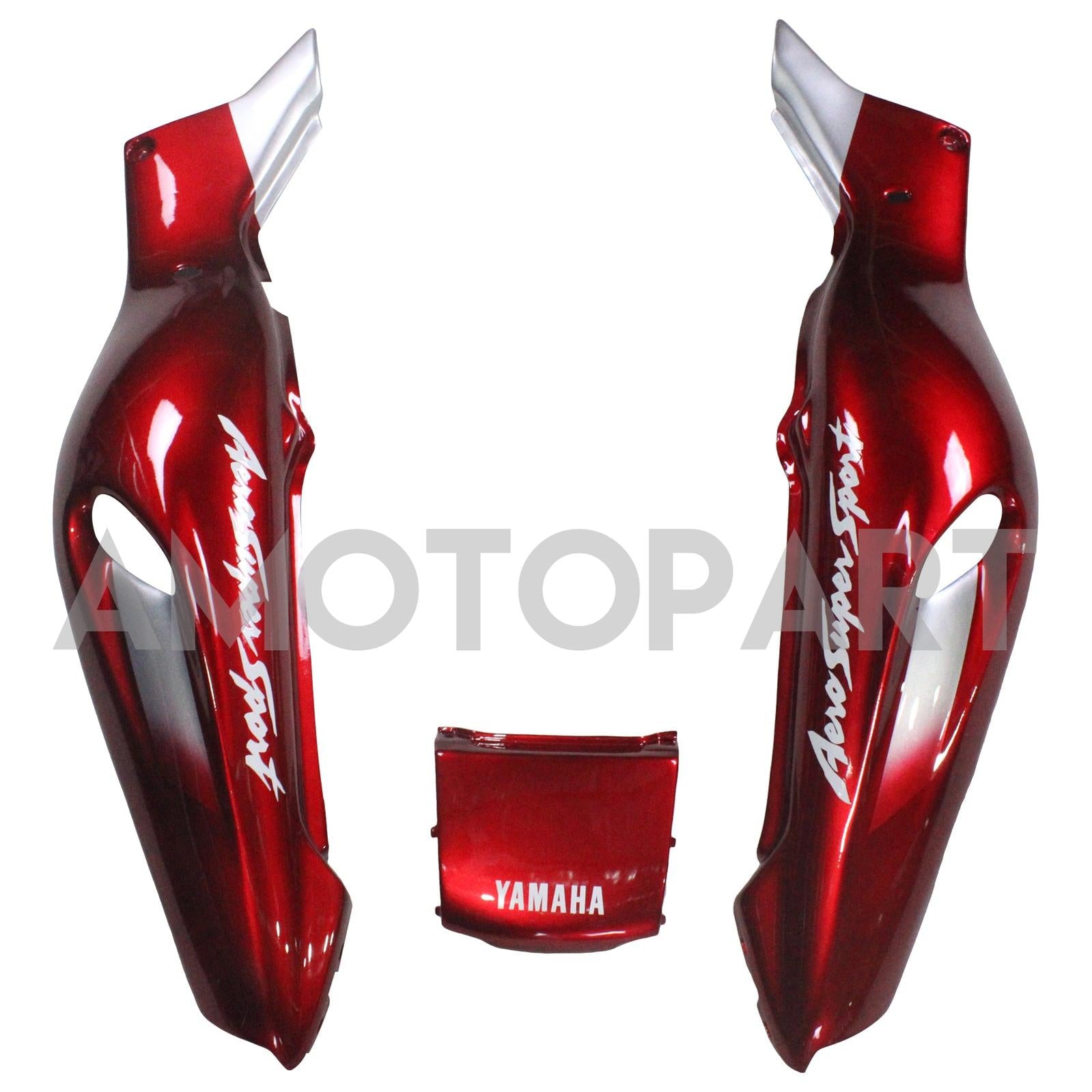 Amotopart 1997-2007 Yamaha YZF1000R Thunderace Fairing Red&Sliver Style1 Kit
