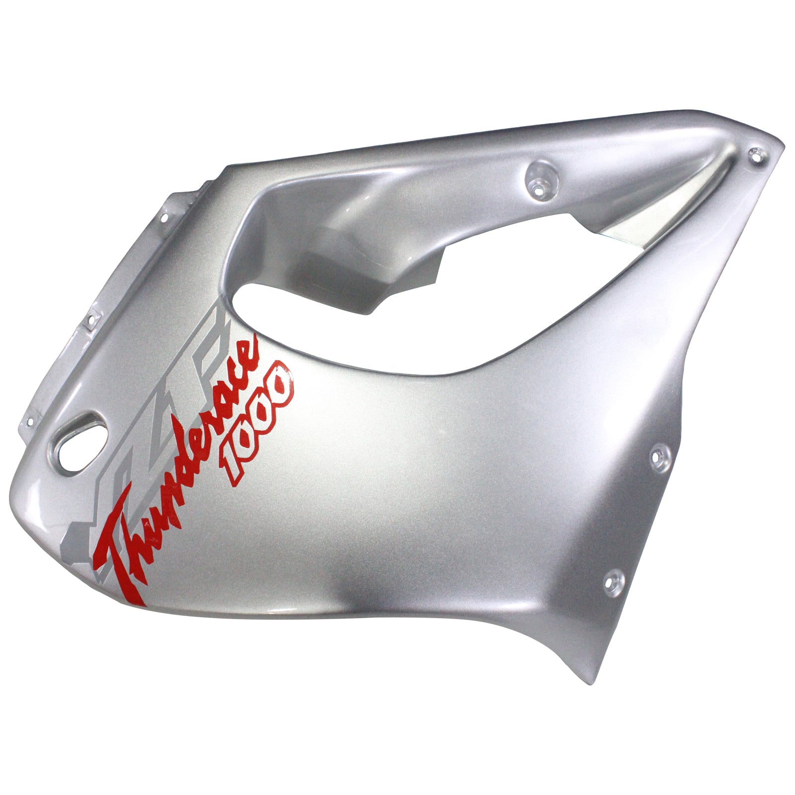 Amotopart 1997–2007 Yamaha YZF1000R Thunderace Verkleidungsset, Rot und Silber, Stil 1