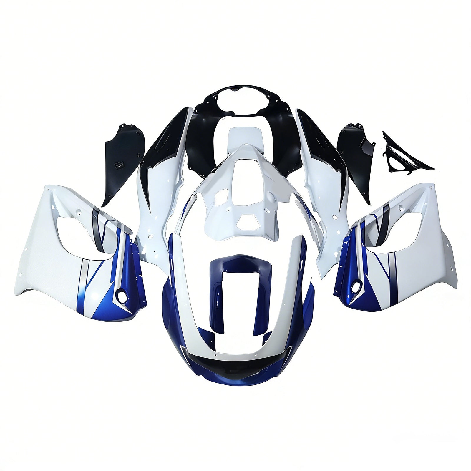 Amotopart 1997-2007 Yamaha YZF1000R Thunderace White Blue Fairing Kit