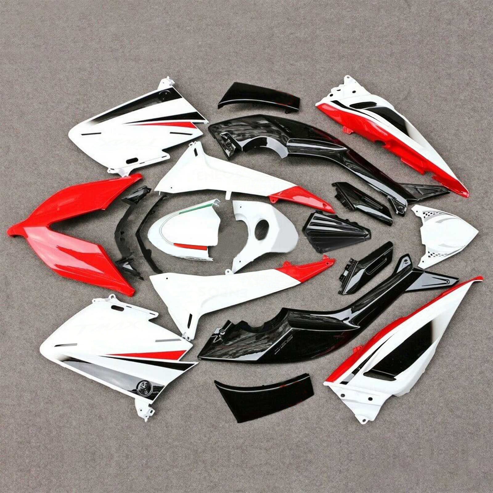 Amotopart 2015-2016 Yamaha T-Max Tmax530 Fairing Red & White Eneos Kit