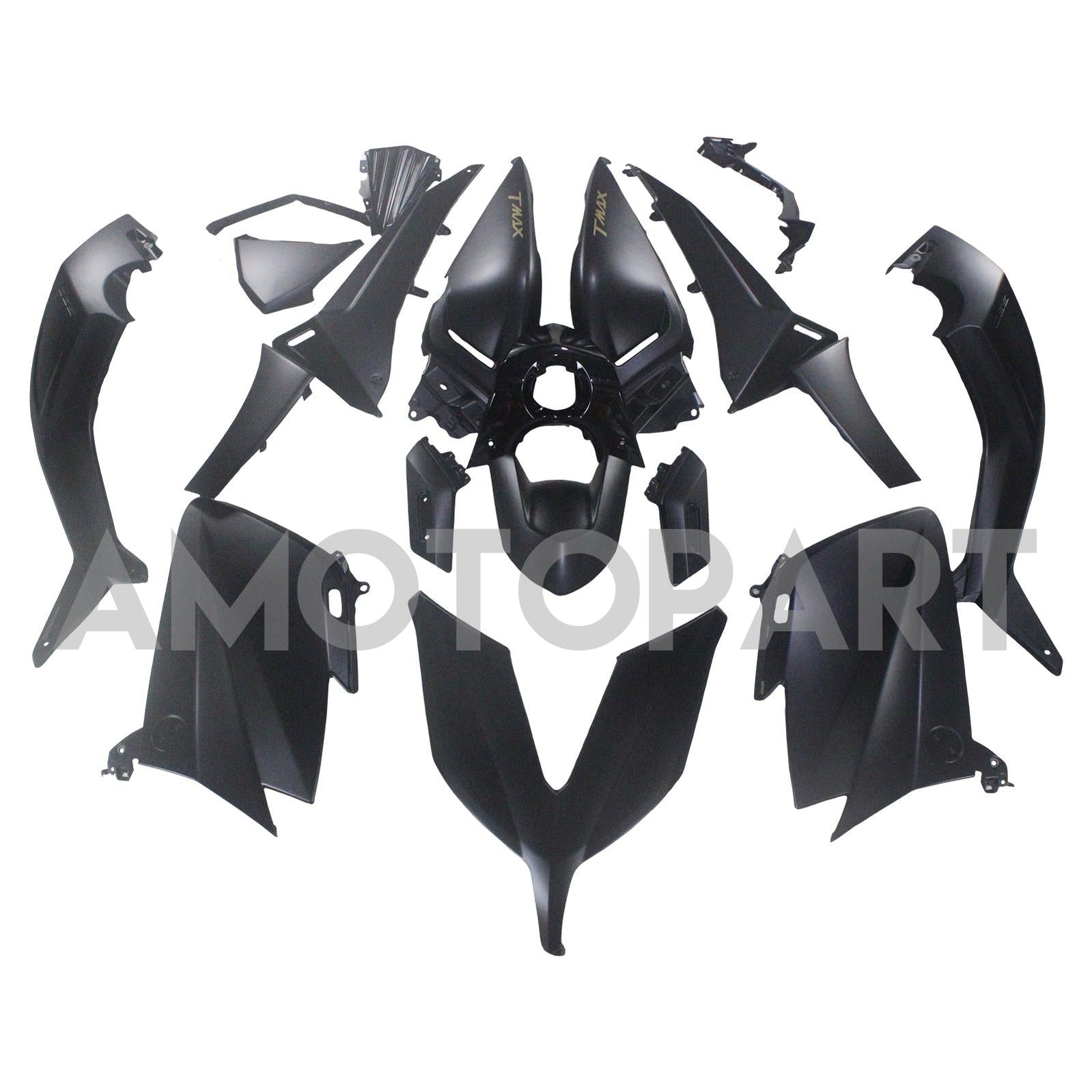Amotopart 2015-2016 Yamaha T-Max Tmax530 Fairing Matte Black Kit