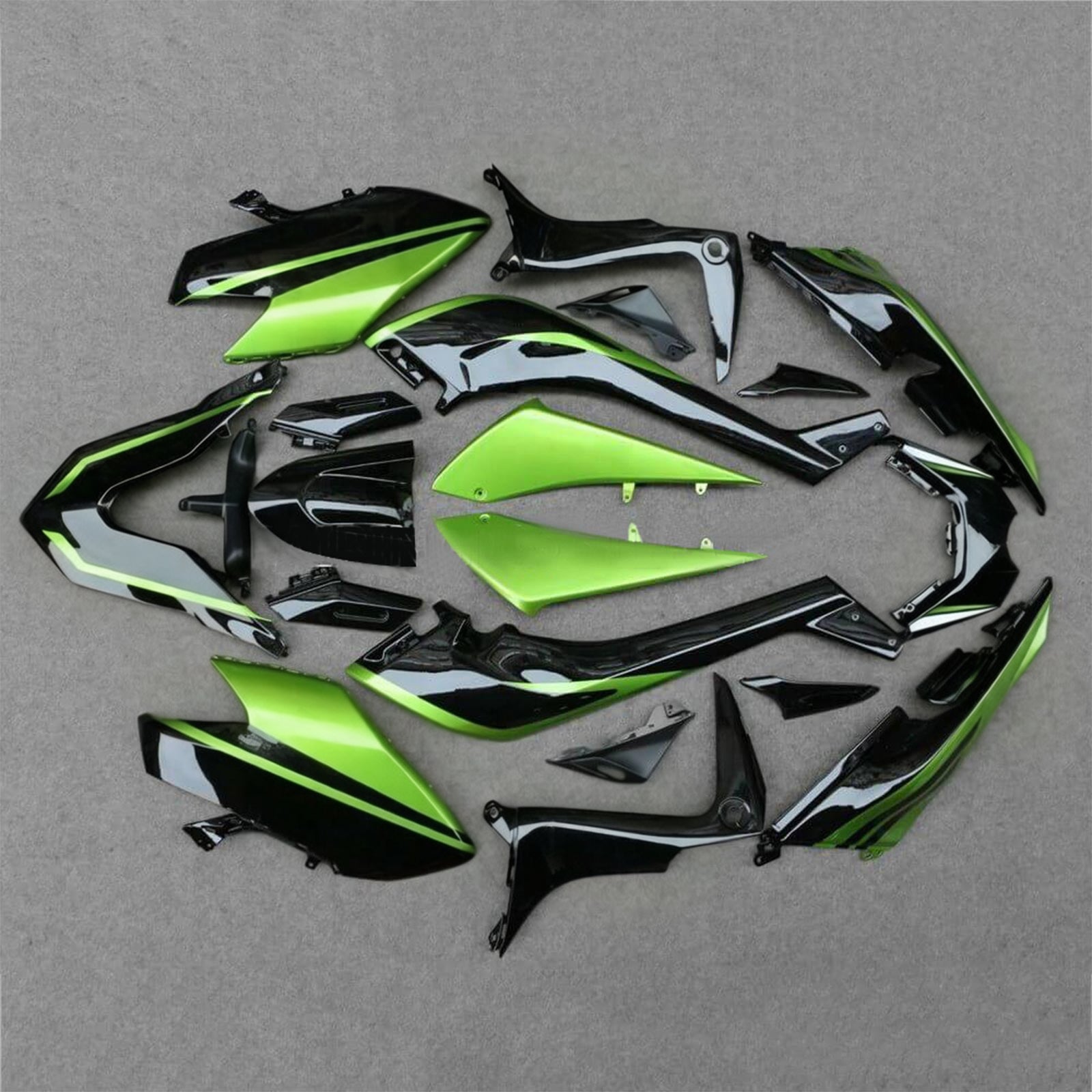 Amotopart 2017-2018 Yamaha T-Max Tmax530 Failing Green & Black Kit