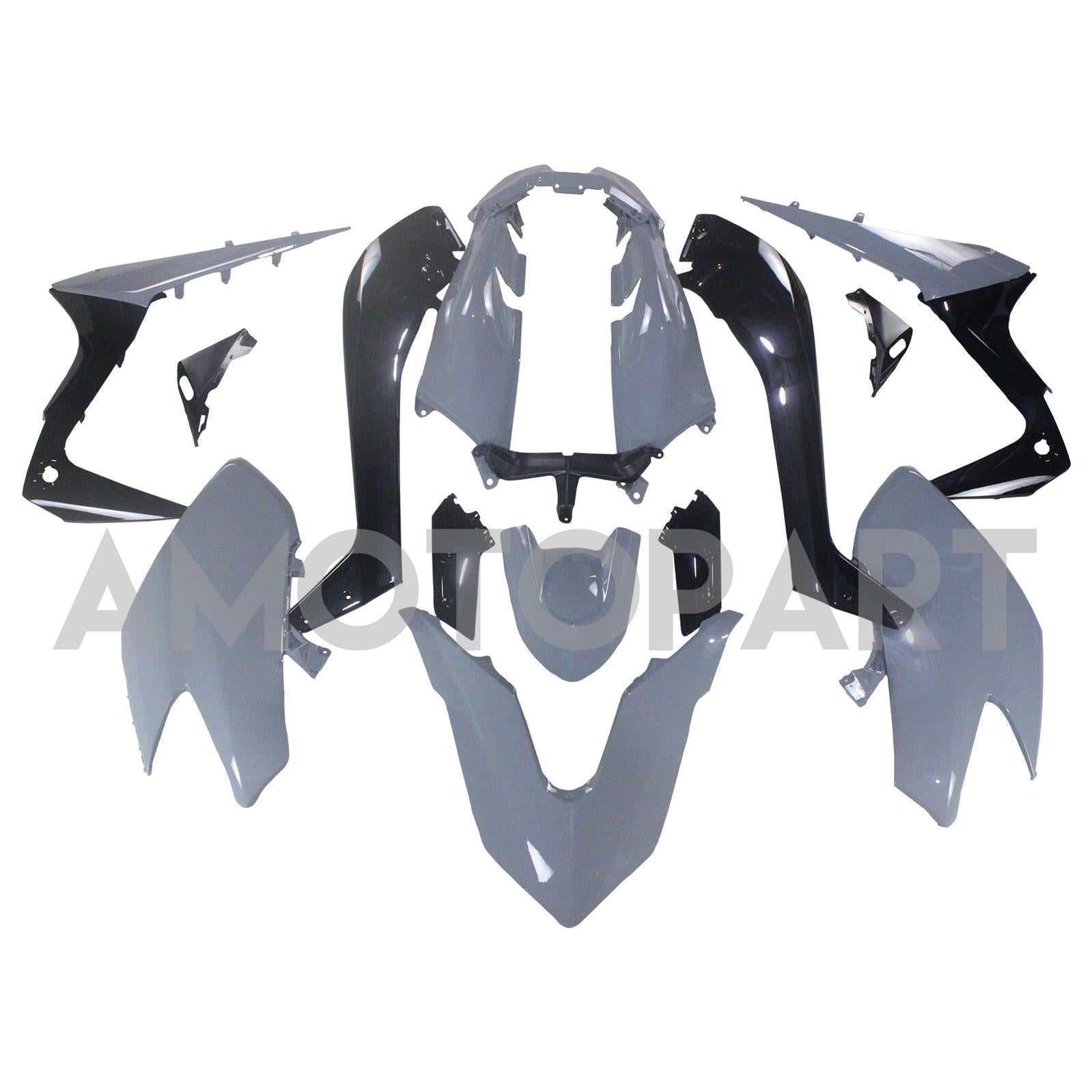 Amotopart 2017-2018 Yamaha T-Max TMAX530 Fairing Grey&Black Kit