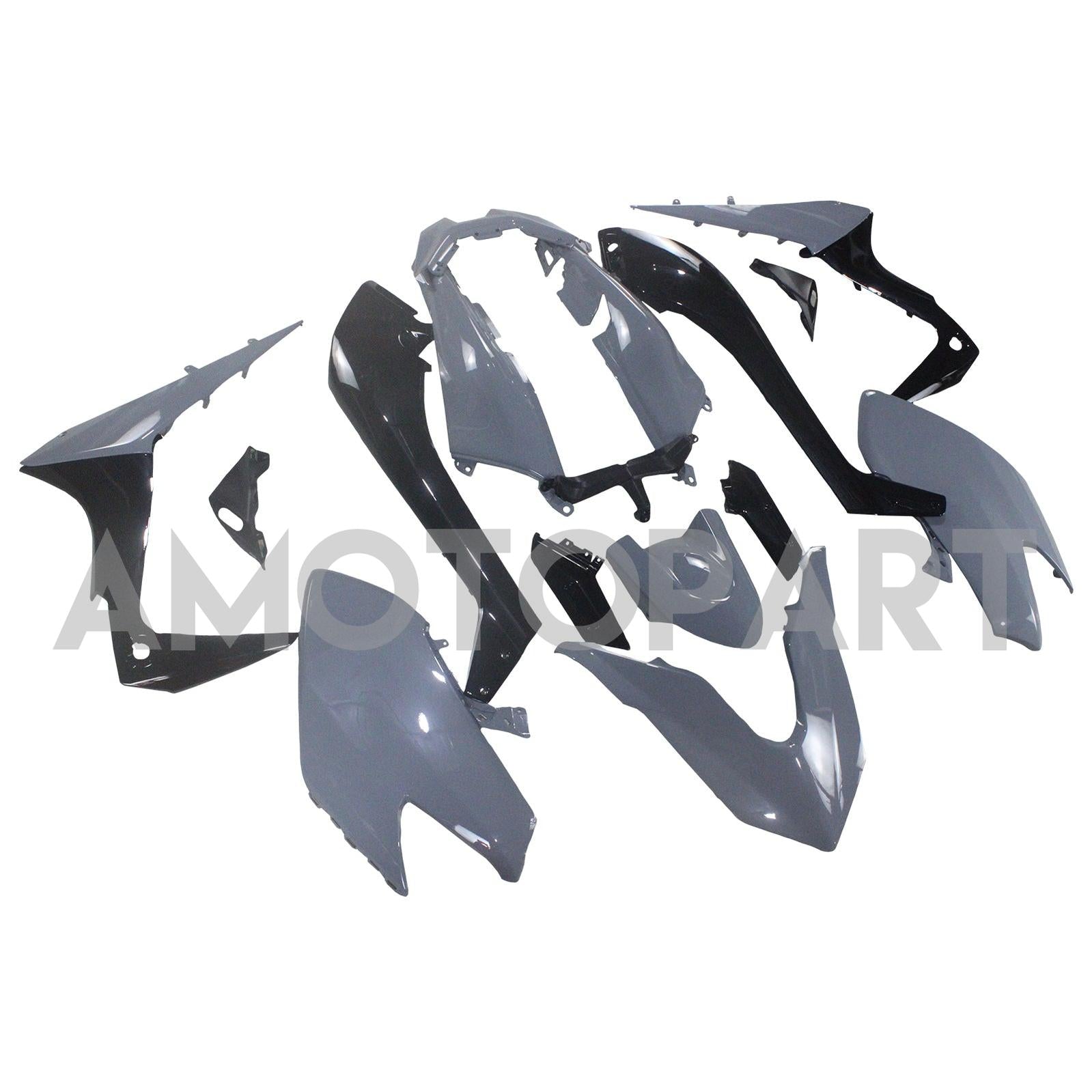 Carénage Amotopart gris pour Yamaha T-Max TMAX530 2017-2018&Kit noir