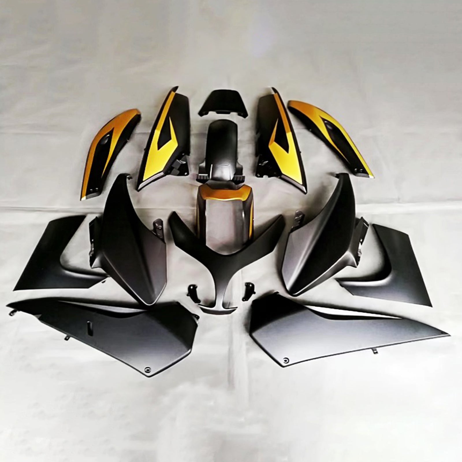 Amotopart 2019-2021 ヤマハ TMAX560 フェアリング ブラック&イエロー キット