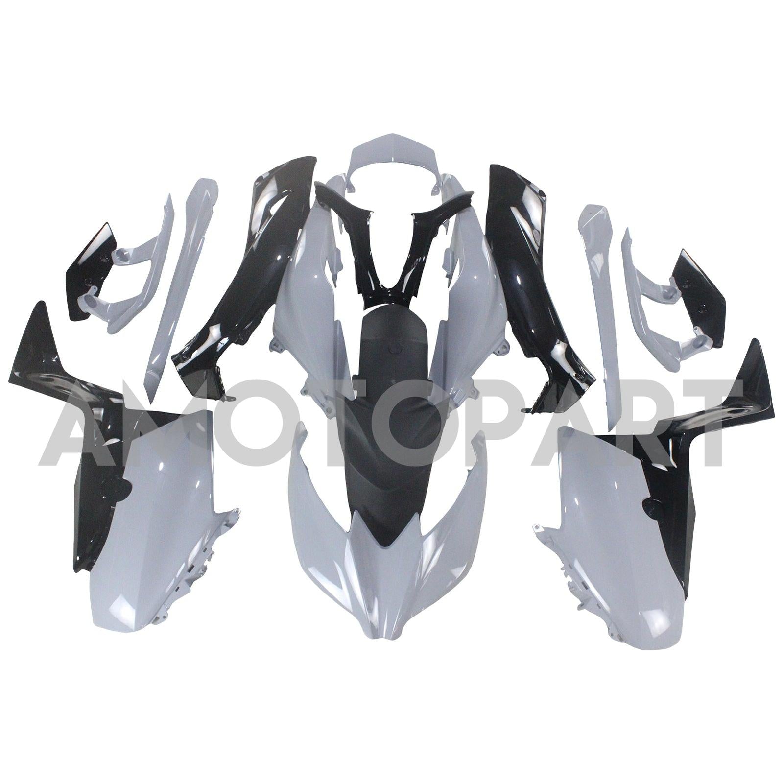 Amotopart 2017-2021 Yamaha XMAX300 Fairing Grey&Black Style1 Kit
