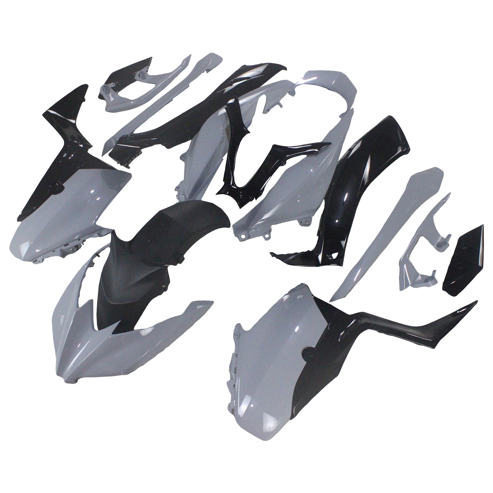 Amotopart 2017-2021 Yamaha XMAX300 Fairing Grey&Black Style1 Kit