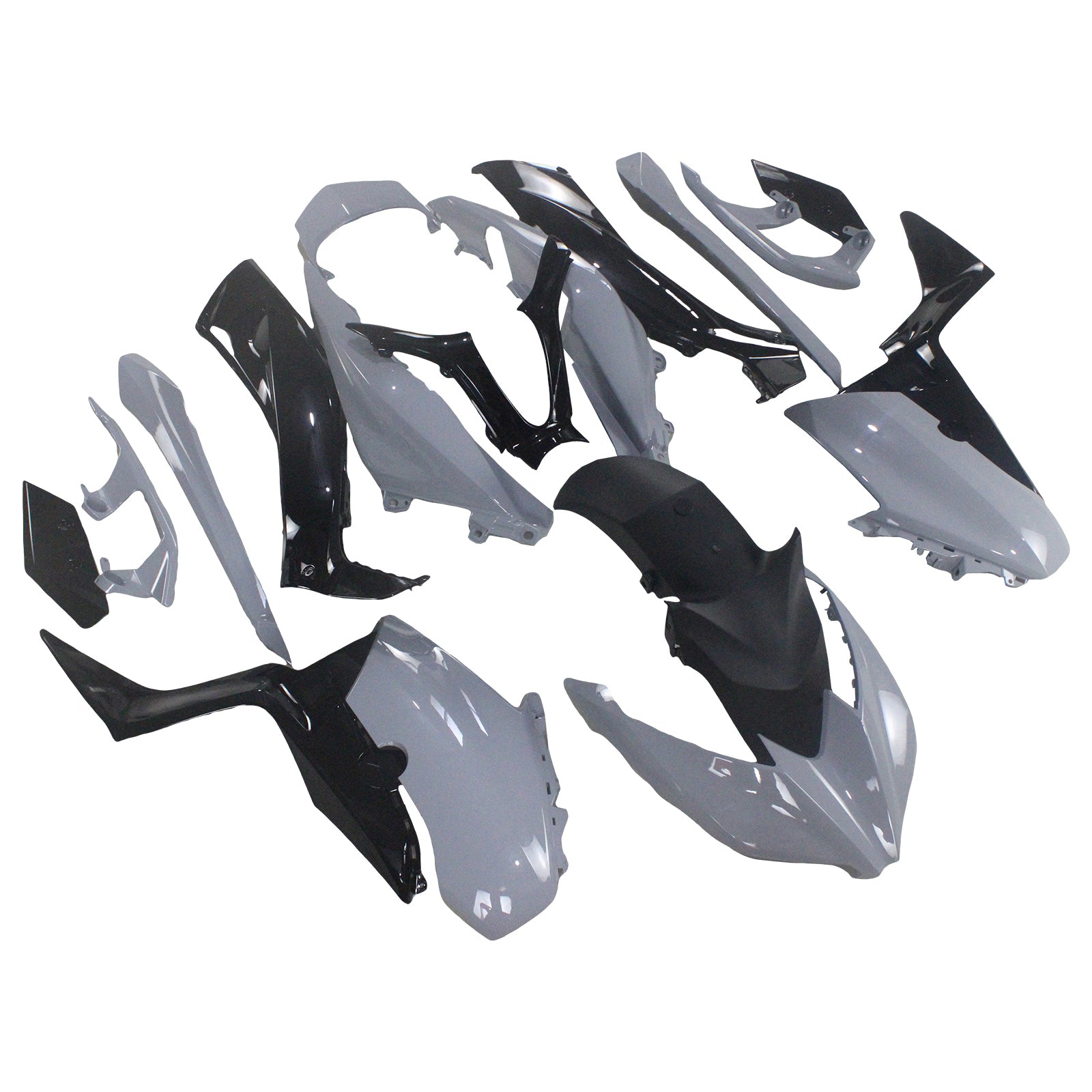 Amotopart 2017-2021 Yamaha XMAX300 Fairing Grey&Black Style1 Kit