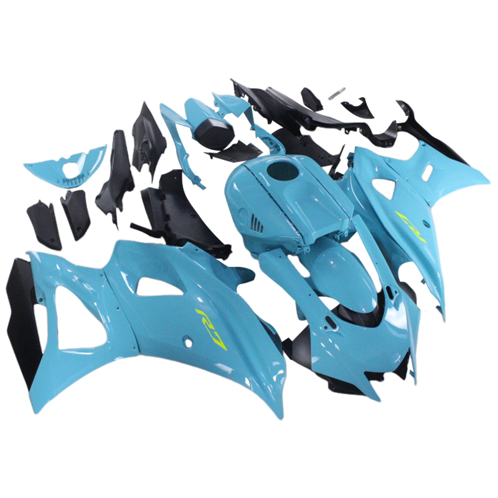 Amotopart 2021-2025 Yamaha YZF-R7 Blue Style5 Zestaw owiewki