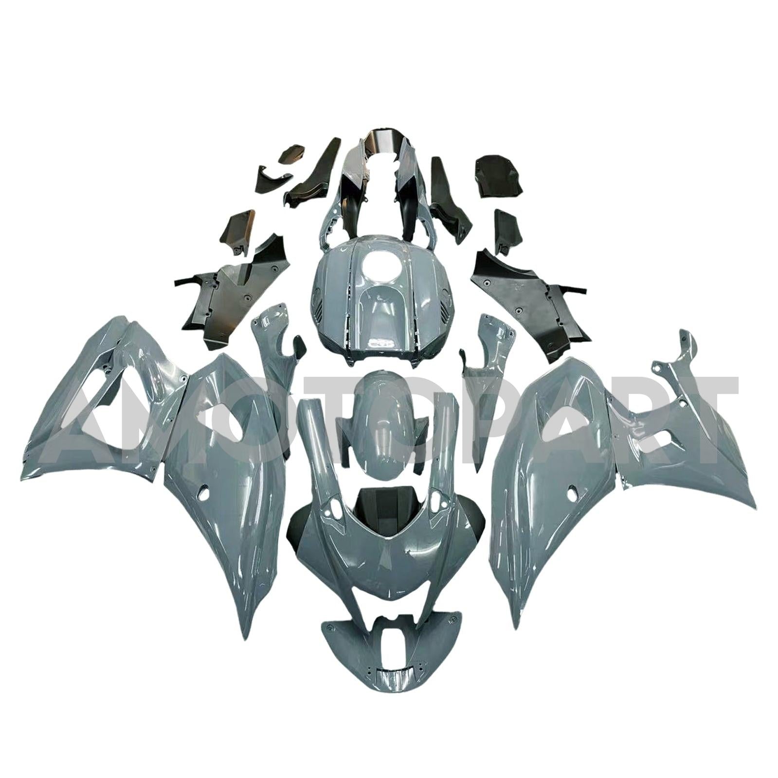 Amotopart 2021-2025 Yamaha YZF-R7 Gloss Grey Fairing Kit