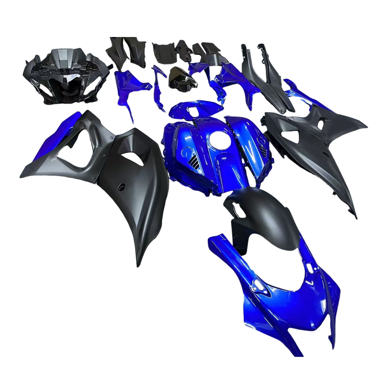 Amotopart 2021-2025 Yamaha YZF-R7 Blue Style4 Fairing Kit