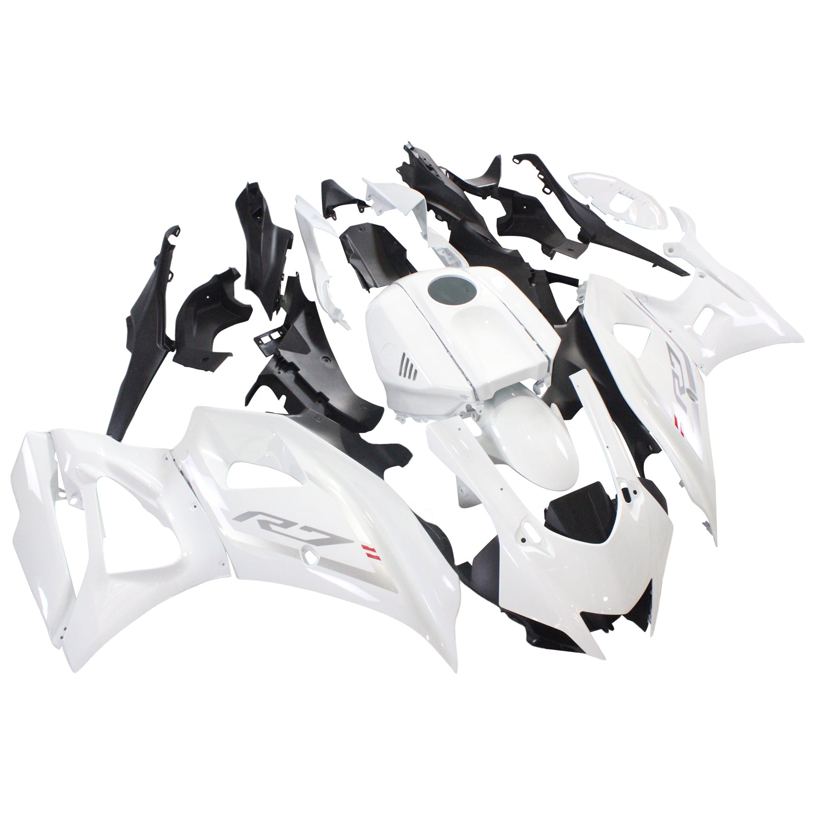 Amotopart 2021-2024 Yamaha YZF-R7 White Fairing Kit