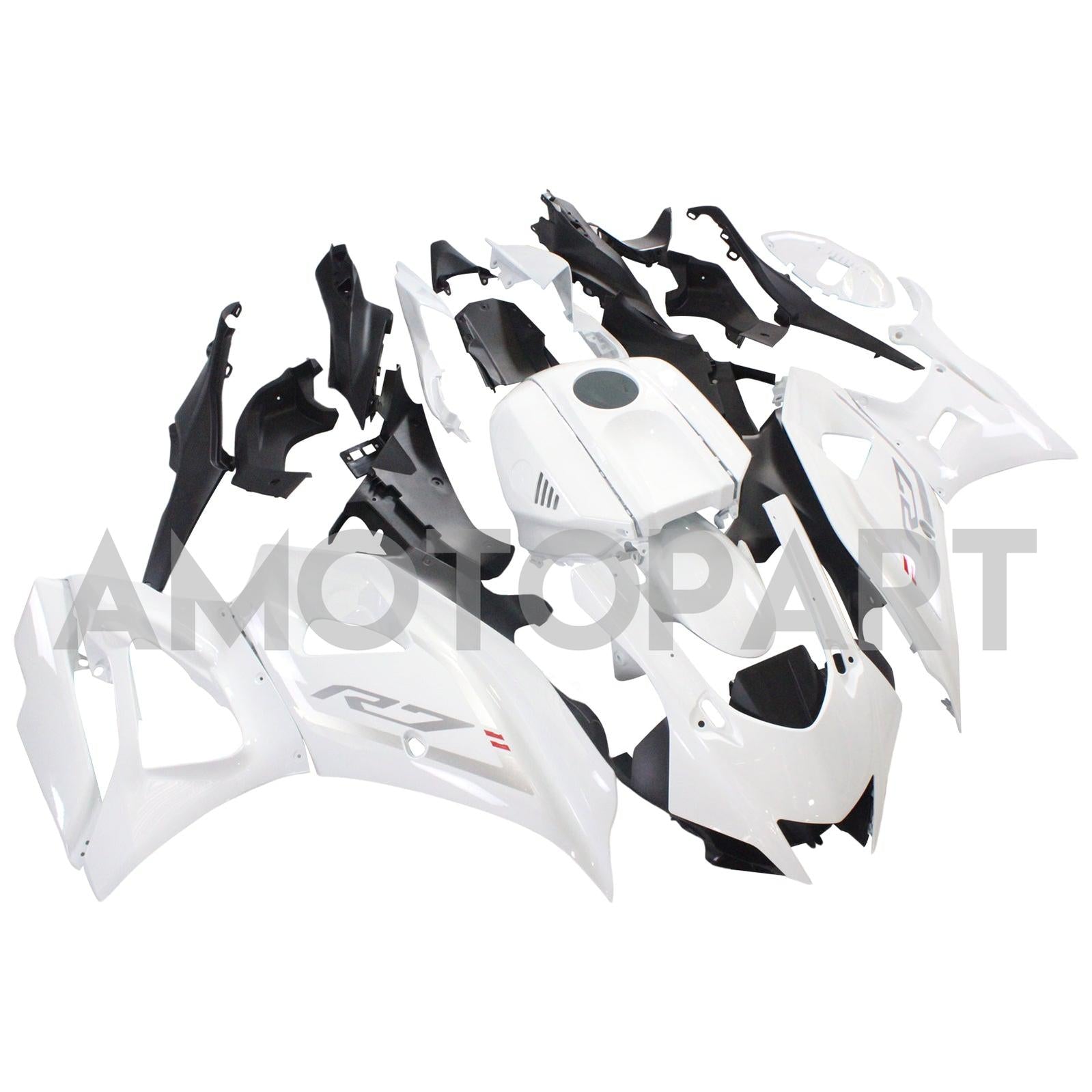 Amotopart 2021-2025 Yamaha YZF-R7 Kit de carenagem branca