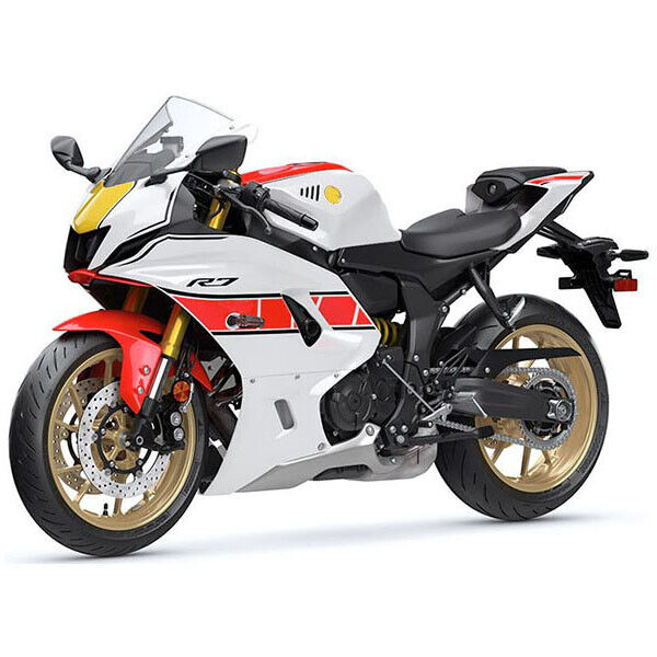 Amotopart 2021-2024 Yamaha YZF-R7 Kit de carenado blanco y rojo