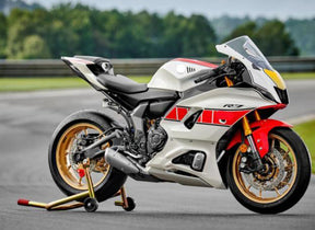 Amotopart 2021-2024 Yamaha YZF-R7 Weiß-Rot-Verkleidungssatz