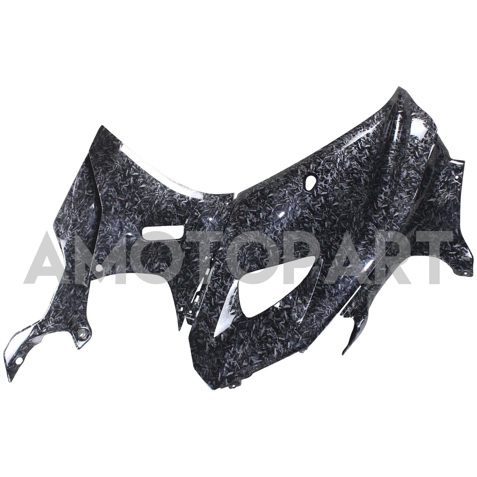 Amotopart 2021-2025 Yamaha YZF-R7 Carbon Fiber Marble Black Fairing Kit