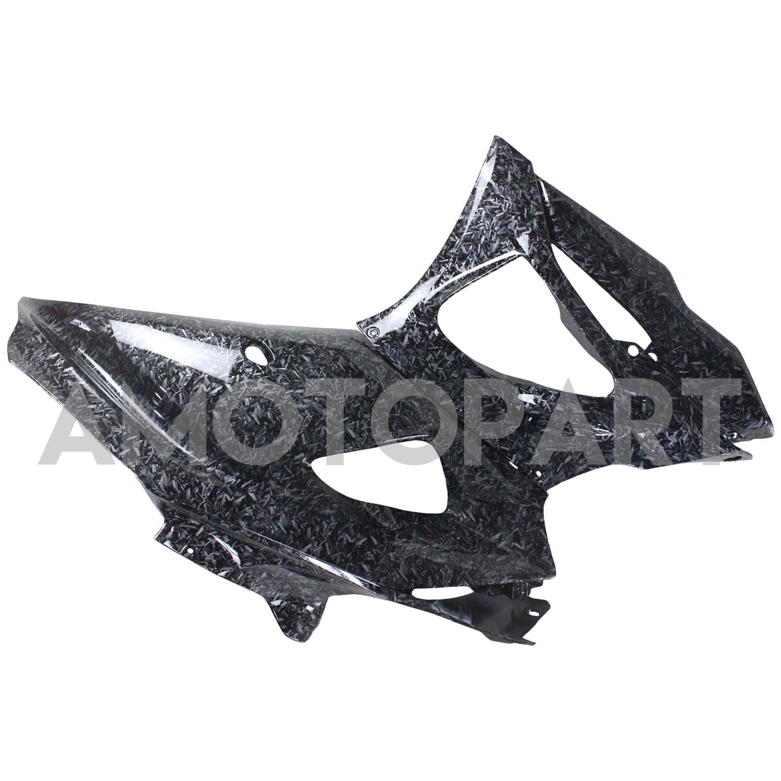 Amotopart 2021-2025 Yamaha YZF-R7 Carbon Fiber Marble Black Fairing Kit