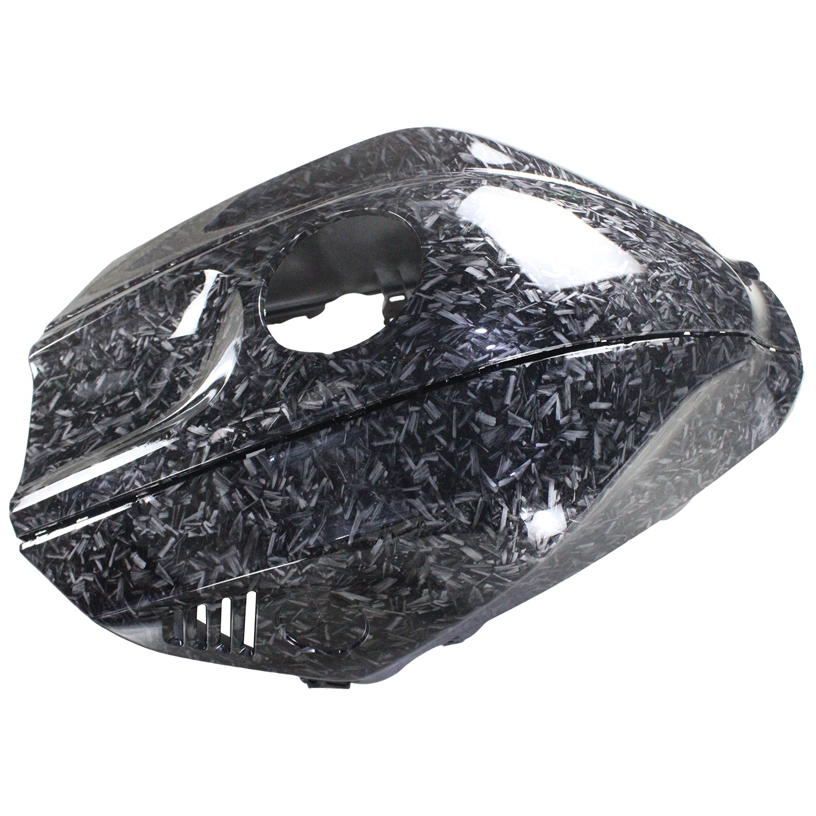 Amotopart 2021-2024 Yamaha YZF-R7 Carbon Fiber Marble Black Fairing Kit