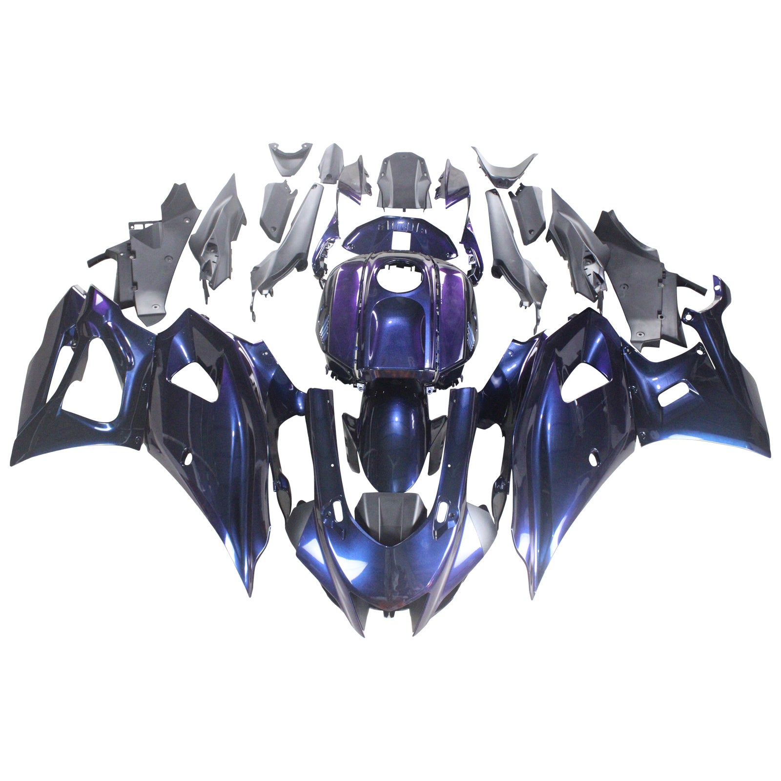 Amotopart 2021-2024 Yamaha YZF-R7 Gradient Blue&Purple Style2 Fairing Kit