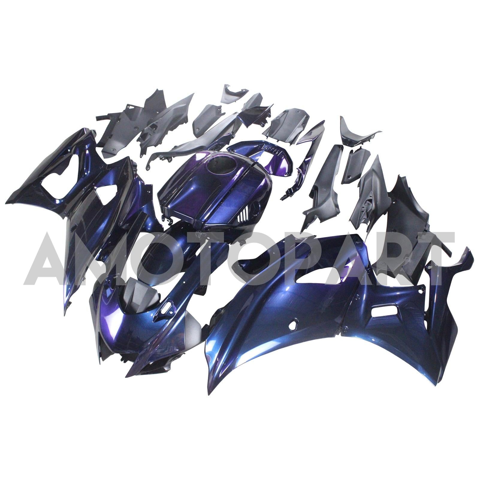 Amotopart 2021-2025 Yamaha YZF-R7 Gradient Blue&Purple Style2 Fairing Kit