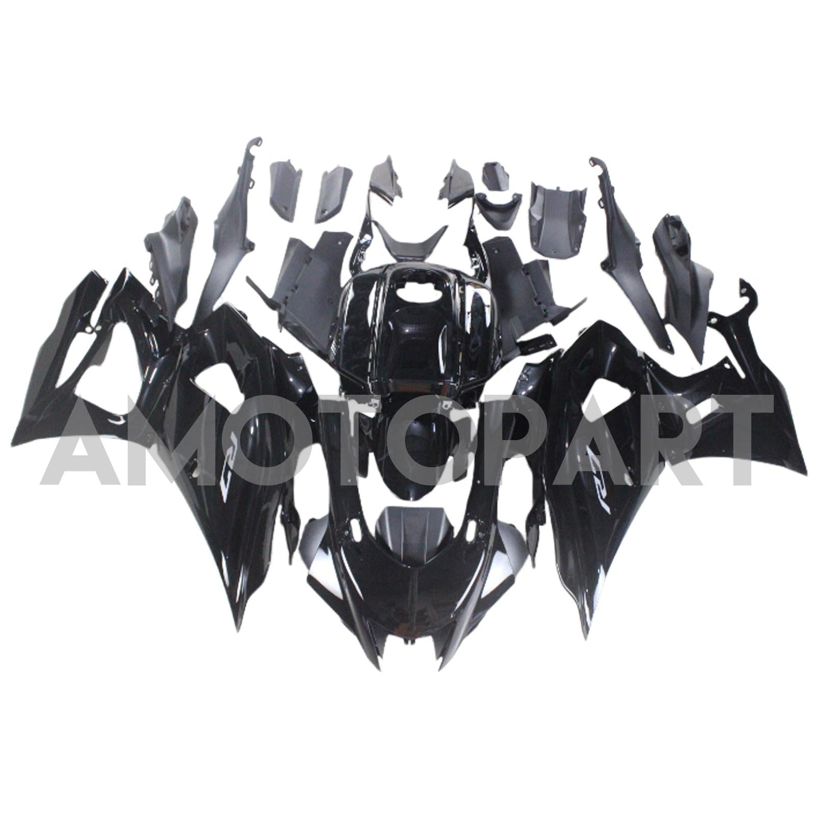 Amotopart 2021-2025 Yamaha YZF-R7 Gloss Black Fairing Kit