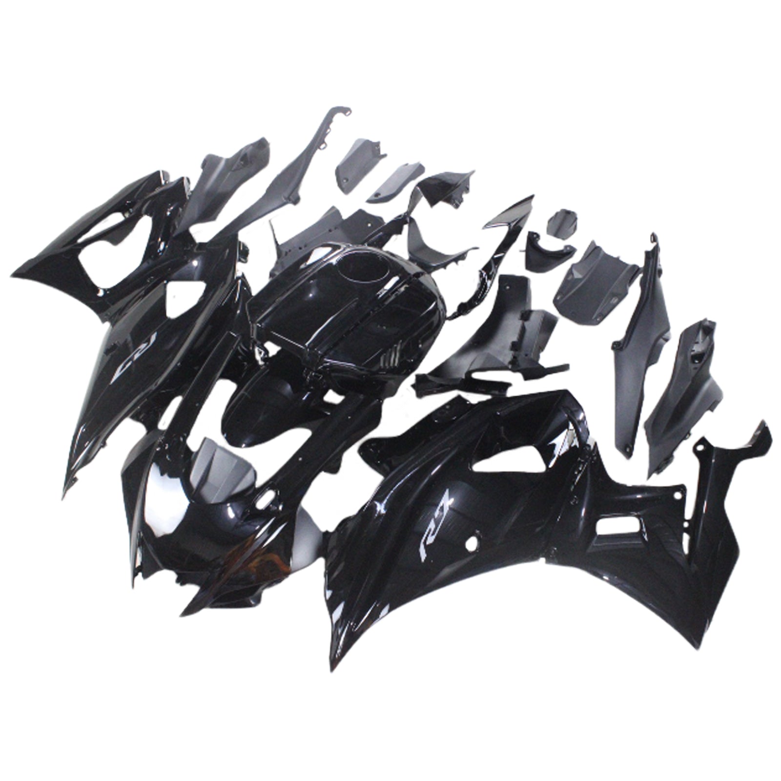 Amotopart 2021-2024 Yamaha YZF-R7 Gloss Black Fairing Kit