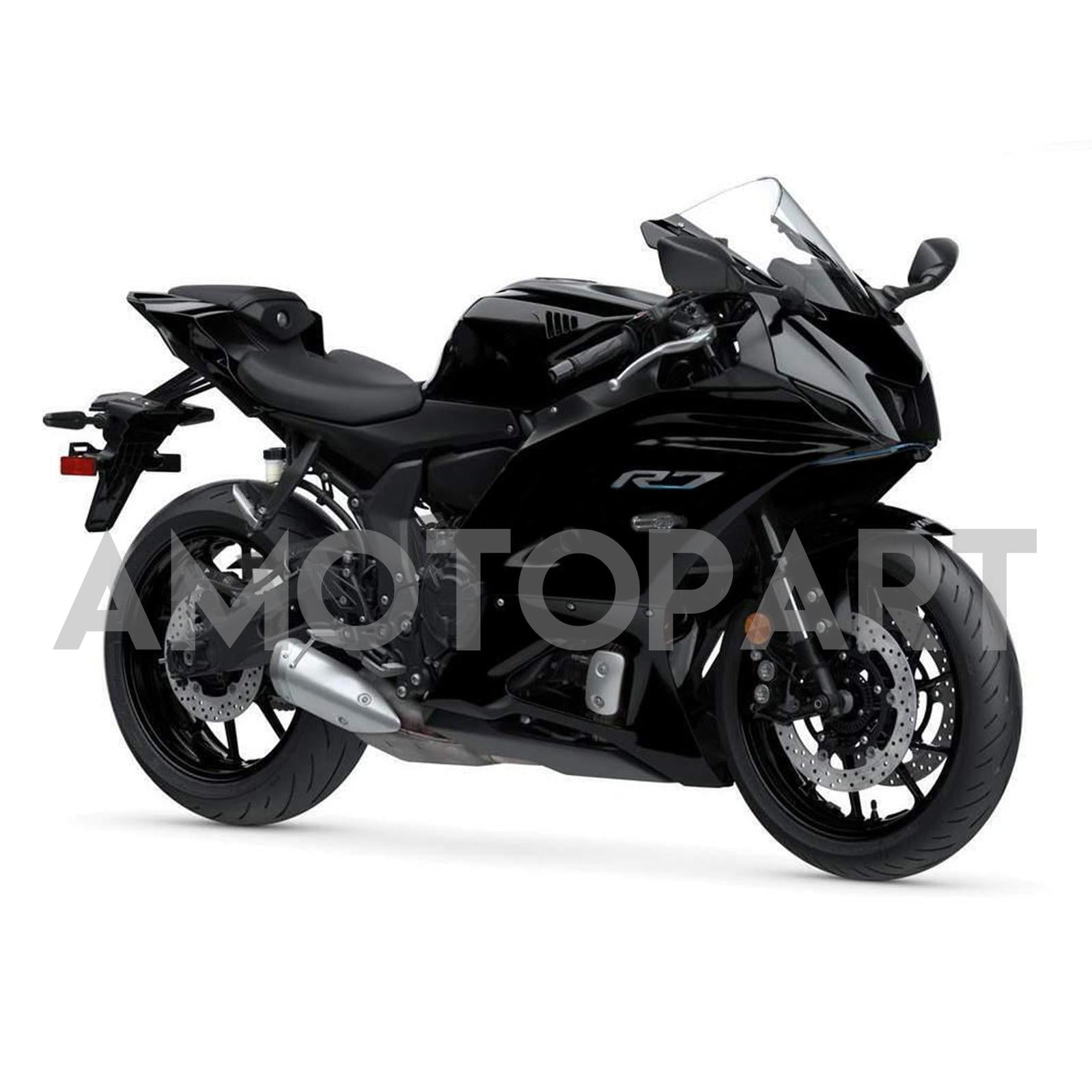 Amotopart 2021-2024 Yamaha YZF-R7 Kit de carenado negro brillante