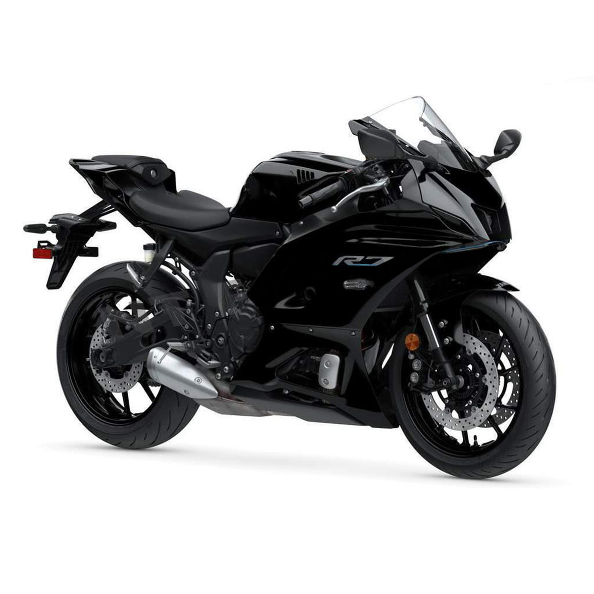 Amotopart 2021-2024 Yamaha YZF-R7 Verkleidungssatz schwarz glänzend