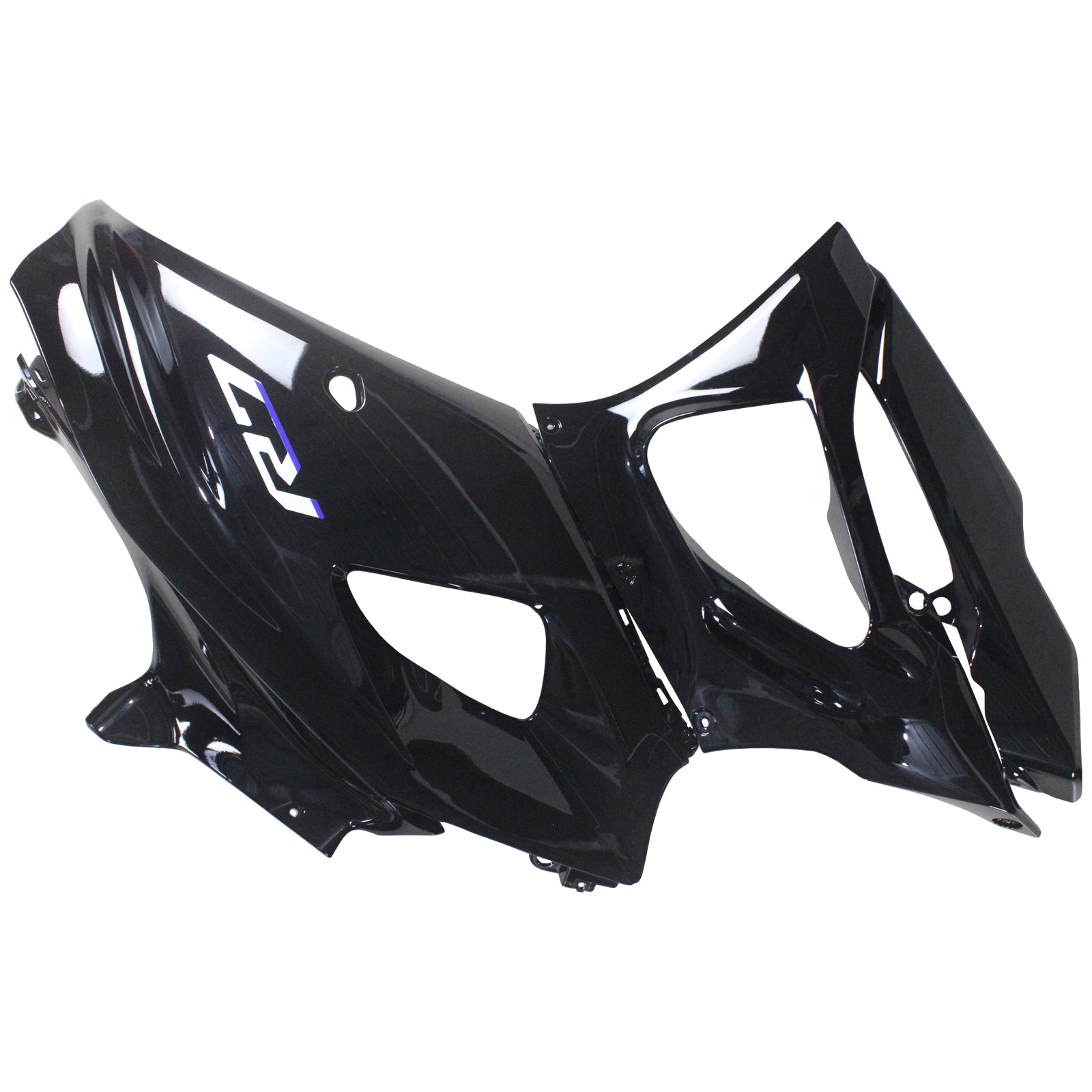 Amotopart 2021-2024 Yamaha YZF-R7 Gradient Black with Blue Logo Fairing Kit