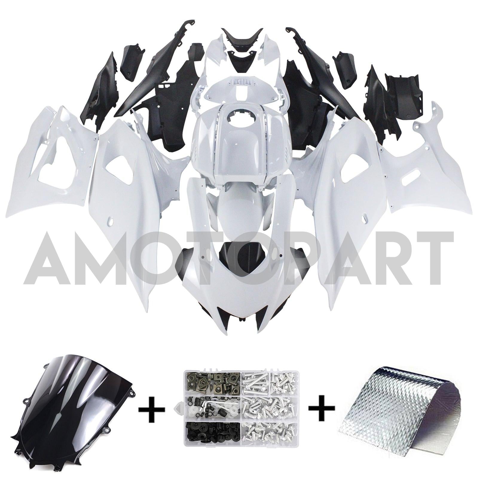 Amotopart 2021-2025 Yamaha YZF-R7 White Fairing Kit