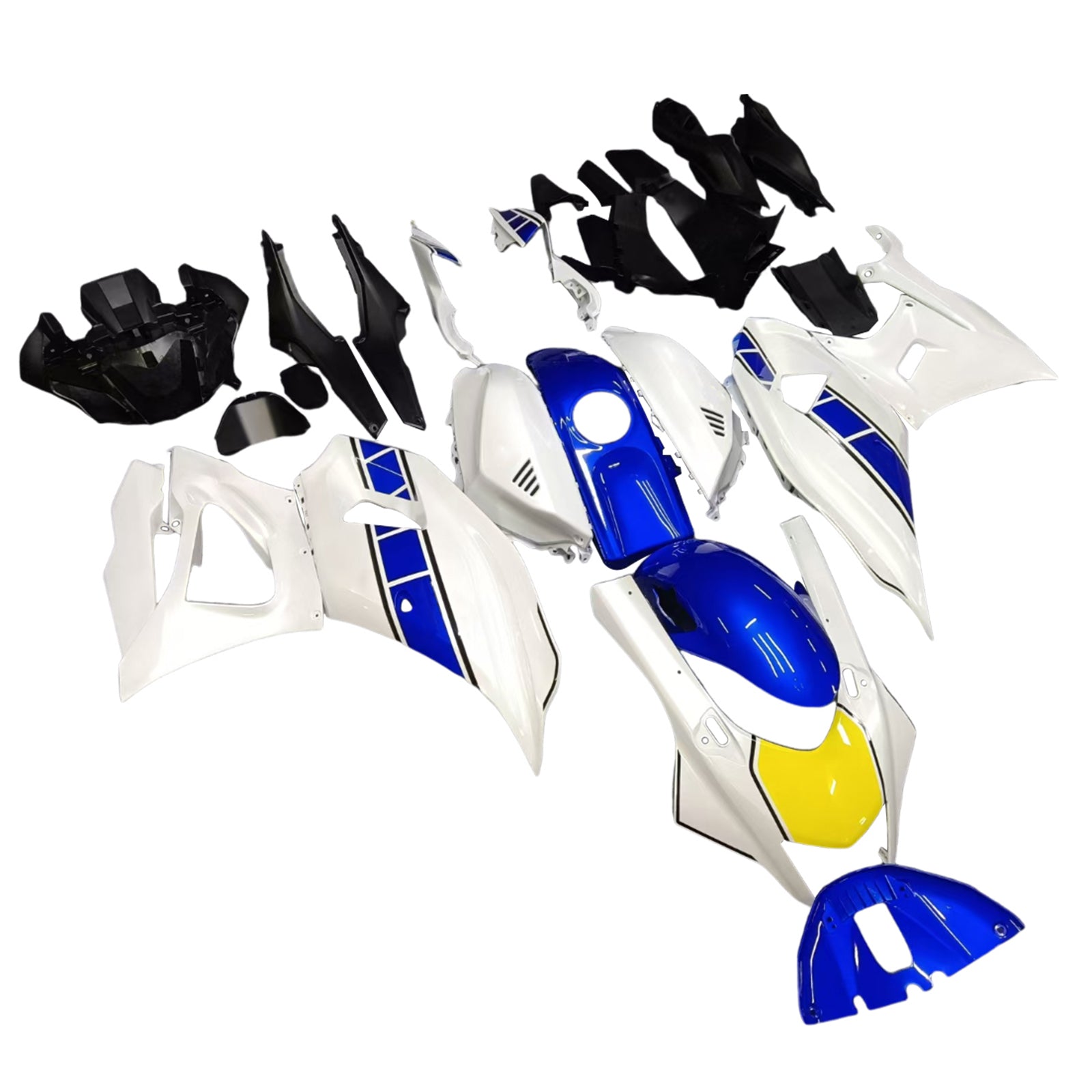 Amotopart 2021-2025 Yamaha YZF-R7 Blue & White Style 1 Fairing Kit