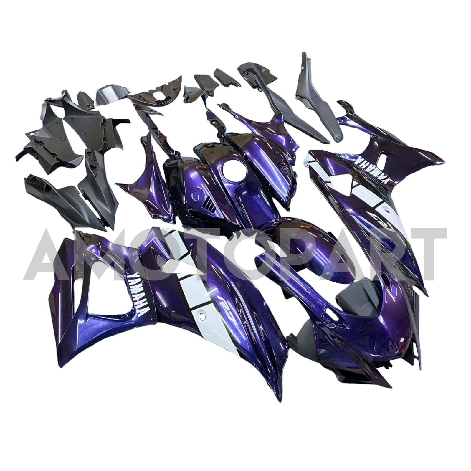 Amotopart 2021-2025 Yamaha YZF-R7 Gradient Blue&Purple Style1 Fairing Kit