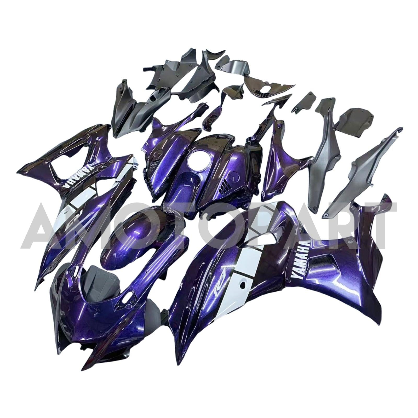 Amotopart 2021-2025 Yamaha YZF-R7 Gradient Blue&Purple Style1 Fairing Kit